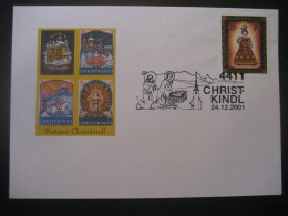 Österreich- Christkindl 24.12.2001, Sonderbeleg Postamt Christkindl - Lettres & Documents