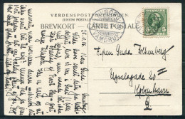 1906 Denmark Middelfahrt Postcard - Copemhagen. Kauslunde STJ Stjernestempel, Nyborg/Vamdrup Sidestamp - Briefe U. Dokumente