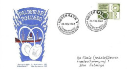 SCIENCE PHYSIQUE PHYSIK FÍSICA PHYSICS MAGNETIC WIRE RECORDING POULSEN DENMARK DANMARK DÄNEMARK 1969 Mi 487 FDC Slania - Fysica