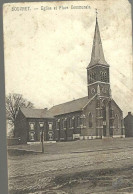 SOUVRET « Eglise Et Place Communale » - (1905) - Courcelles