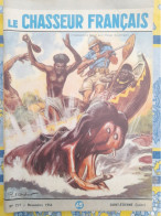 LE CHASSEUR FRANCAIS Novembre 1956 L'hippopotame Blessé Peut Charger Les Pirogues PAUL ORDNER - Caccia & Pesca