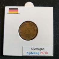 Allemagne 5 Pfennig 1991F - 5 Pfennig