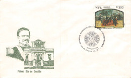 PERÚ - FDC 28-9-1989 FOUNDER INDEPENDENCE Mi #1401 / 684 - Peru