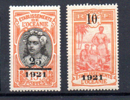 Océanie N°45 Et 46 Neufs Sans Charniere - Airmail