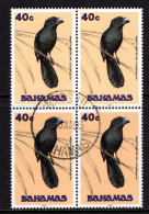 Bahamas 1993-95 Birds - 1993 Imprint Date - 40c Ani Block Used (SG 980) - Bahamas (1973-...)