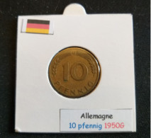 Allemagne 10 Pfennig 1950G - 10 Pfennig