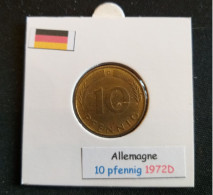 Allemagne 10 Pfennig 1972D - 10 Pfennig