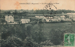 Ambrières * La Descente De La Gare Et La Commune - Ambrieres Les Vallees