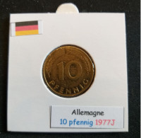 Allemagne 10 Pfennig 1977J - 10 Pfennig