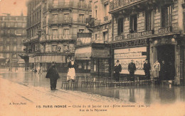 Paris * 8ème * Rue De La Pépinière * Crue Inondation Le 28 Janvier 1910 * Hôtel Bellevue - Distretto: 08