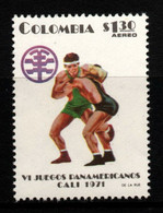 06C- KOLUMBIEN – 1971- MI#:1187- MNH- WRESTLING – PANAMERICAN GAMES - SPORTS - Colombie