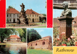 73863187 Rathenow Denkmal Des Kurfuersten Duncker Denkmal Waldschwimmbad Stadtma - Rathenow