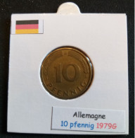 Allemagne 10 Pfennig 1979G - 10 Pfennig