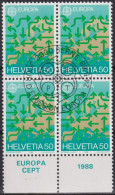 1988 Schweiz ET ° Zum: CH 763, MI: CH 1370, EUROPA, Transport Und Kommunikationsmittel - 1988
