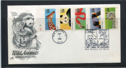 UNITED STATES/USA - 1992  WILD ANIMALS  BOOKLET PANE  FIRST DAY COVER - 1991-2000