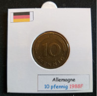 Allemagne 10 Pfennig 1988F - 10 Pfennig