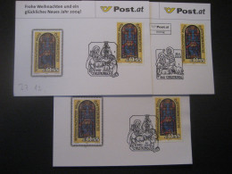 Österreich- Christkindl 26.11., 27.12.2003 Und 6.1.2004, 3 ÖPT Glückwunschkarten - Storia Postale