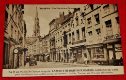 BRUXELLES -  Maison Lambotte Bartholoméus , Fabrique De Tapis , Rue Marché Aux Fromages  - - Artesanos