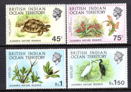 British Indian Ocean Territory, BIOT 1971 Aldabra Nature Reserve Set MNH (SG 36-39) - British Indian Ocean Territory (BIOT)