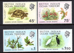 British Indian Ocean Territory, BIOT 1971 Aldabra Nature Reserve Set HM (SG 36-39) - Territorio Británico Del Océano Índico