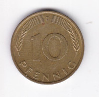 Une Pièce Monnaie  Allemagne   Deutschland   Germany  10 Pfennig  Année 1973  Frappe D  ( Plusieurs Annonces ) - 10 Pfennig