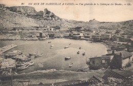 13 / EN MER DE MARSEILLE A CASSIS / VUE GENERALE  DE LA CALANQUE DES GOUDES - Quatieri Sud, Mazarques, Bonneveine, Pointe Rouge, Calanques