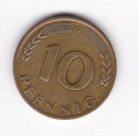 Une Pièce Monnaie  Allemagne   Deutschland   Germany  10 Pfennig  Année 1950  Frappe G  ( Plusieurs Annonces ) - 10 Pfennig