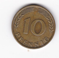 Une Pièce Monnaie  Allemagne   Deutschland   Germany  10 Pfennig  Année 1967  Frappe D  ( Plusieurs Annonces ) - 10 Pfennig