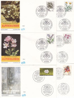 GERMANY - ALLEMAGNE - BUND - FDCs - 1983 - BLUMEN, WEISSE ROSE, FASNET, VERKEHR, UNO, LUTHER, WIELAND ... - 1981-1990