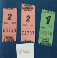 LOTTO 3 BIGLIETTI TRASPORTO ARGENTINA RARI (BT164 - Mondo