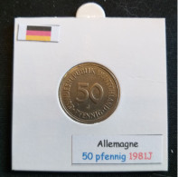 Allemagne 50 Pfennig 1981J - 50 Pfennig