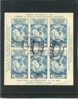 UNITED STATES/USA - 1934  NEW YORK EXPO  MS  FINE USED - Blocs-feuillets