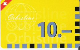 Switzerland: Prepaid Orbisline - Logo Mit Schweizer Kreuz - Schweiz