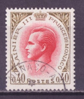 Monaco 1969 Y&T N°772 - Michel N°916 (o) - 40c Rainier III - Used Stamps