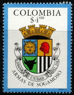 09- KOLUMBIEN - 1979- MI#:1400 - MNH- COAT OF ARMS OF SOGAMOSO CITY - HERALDIC - Colombie