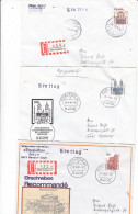 GERMANY - ALLEMAGNE - BUND - FDCs - 1991/1993 - DRESDEN, COTTBUS, MAGDEBURG - Mi. 1562, 1665, 1679 - 1991-2000