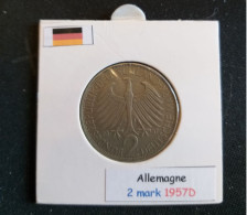 Allemagne 2 Mark 1957D (Max Planck) - 2 Marchi