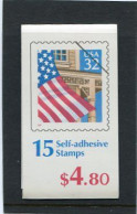 UNITED STATES/USA - 1997  4.80  FLAG & PORCH  SELF ADHESIVE BOOKLET  MINT NH - 1981-...