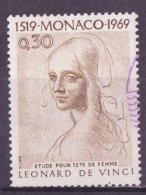 Monaco 1969 Y&T N°799 - Michel N°948 (o) - 30c œuvre De L De Vinci - Used Stamps