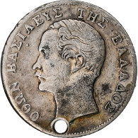 Grèce, Othon, 1/2 Drachma, 1855, Vienne, Argent, TB+, KM:34 - Grèce