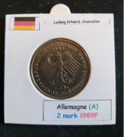 Allemagne 2 Mark 1989F Position A - 2 Marchi