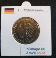 Allemagne 2 Mark 1992A Position B - 2 Marchi