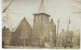 Carte Photo Presbyterian Church Wyandotte Mich ( Etats Unis Amerique ) Avec Obliteration 1921 Pour France - Detroit