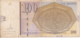 BILLETE DE MACEDONIA DE 100 DENARI DEL AÑO 2007 (BANKNOTE) - Nordmazedonien