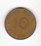 Une Pièce Monnaie  Allemagne   Deutschland   Germany  10 Pfennig  Année 1950  Frappe D  ( Plusieurs Annonces ) - 10 Pfennig