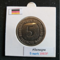 Allemagne 5 Mark 1983F Position A - 5 Mark