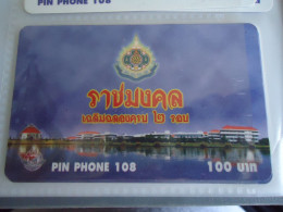 THAILAND USED  CARDS PIN 108  RARE  ADVERSTISING LANDSCAPES - Werbung