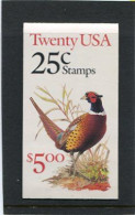 UNITED STATES/USA - 1988  5$  PHEASANT   BOOKLET  MINT NH - 1981-...