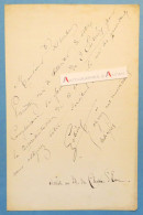 ● L.A.S Charles Constant GOBIN Acteur Théâtre Château D'eau & Artiste Lyrique (Paris - Royan) - Lettre Autographe - Rare - Attori E Comici 