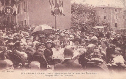 13 / MARSEILLE -- LES CAILLOLS ( 3 MAI 1914 ) INAUGURATION DE LIGNE DES TRAMWAYS / RARE ++ - Les Caillols, La Valentine